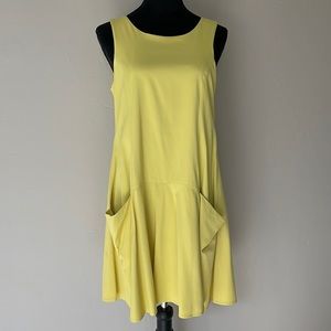 Reiss Yellow dress with pockets